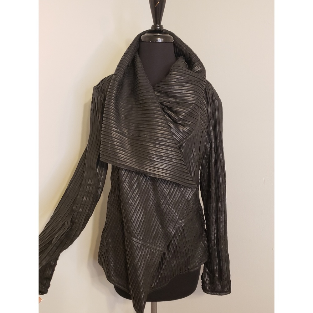 Leather blazer